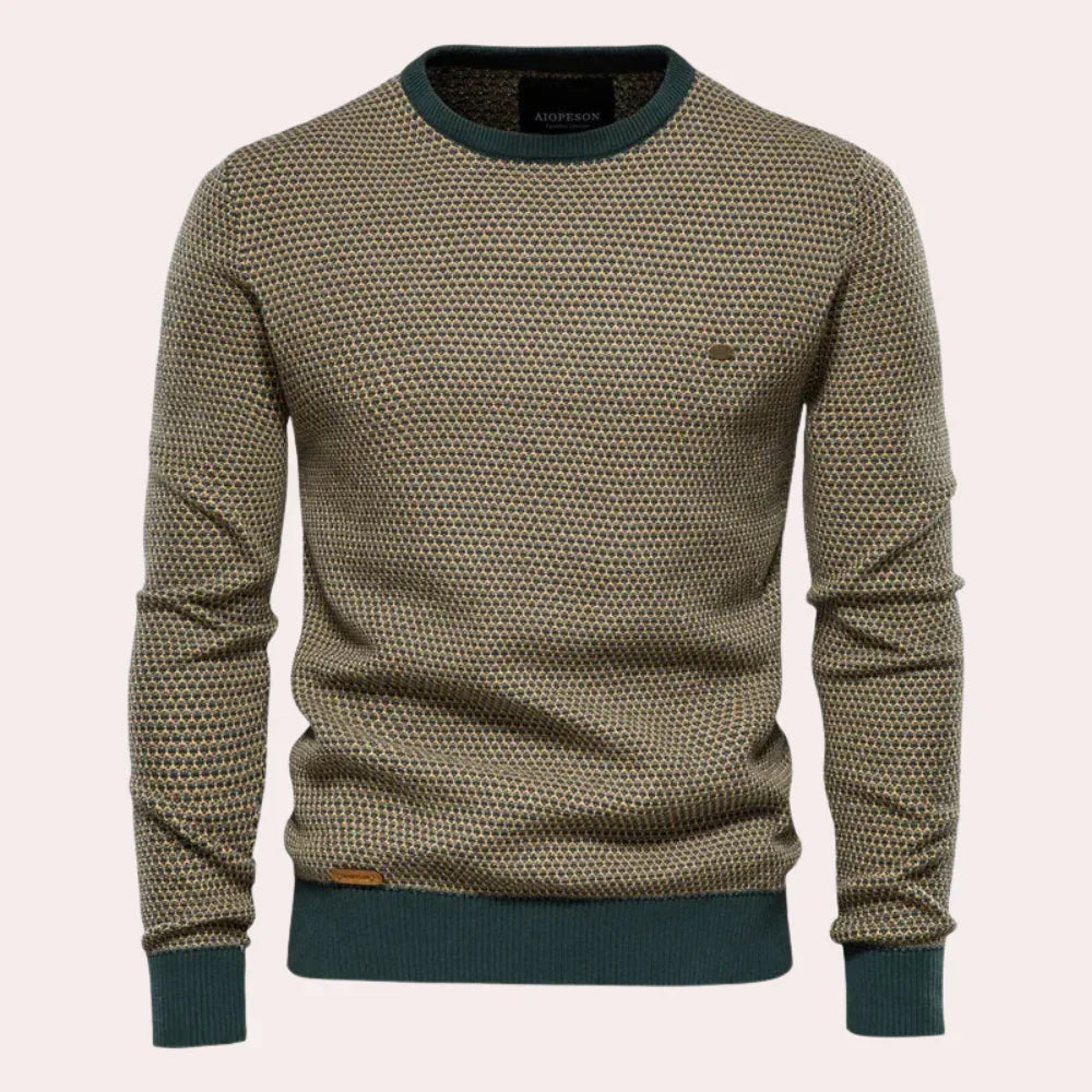 Warm Mens Fleece Crew Sweatshirt