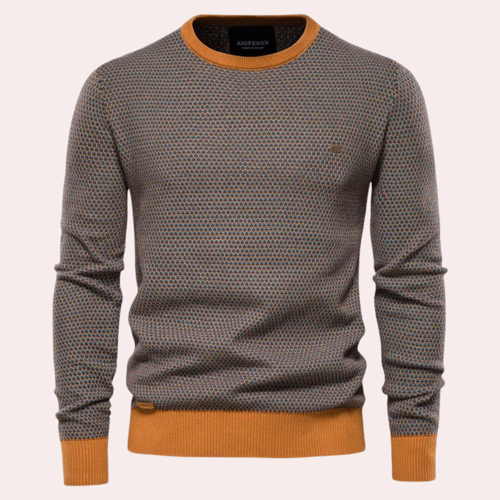 Warm Mens Fleece Crew Sweatshirt