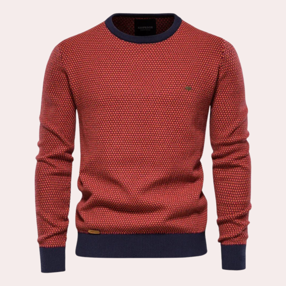Warm Mens Fleece Crew Sweatshirt - OutfitLondon