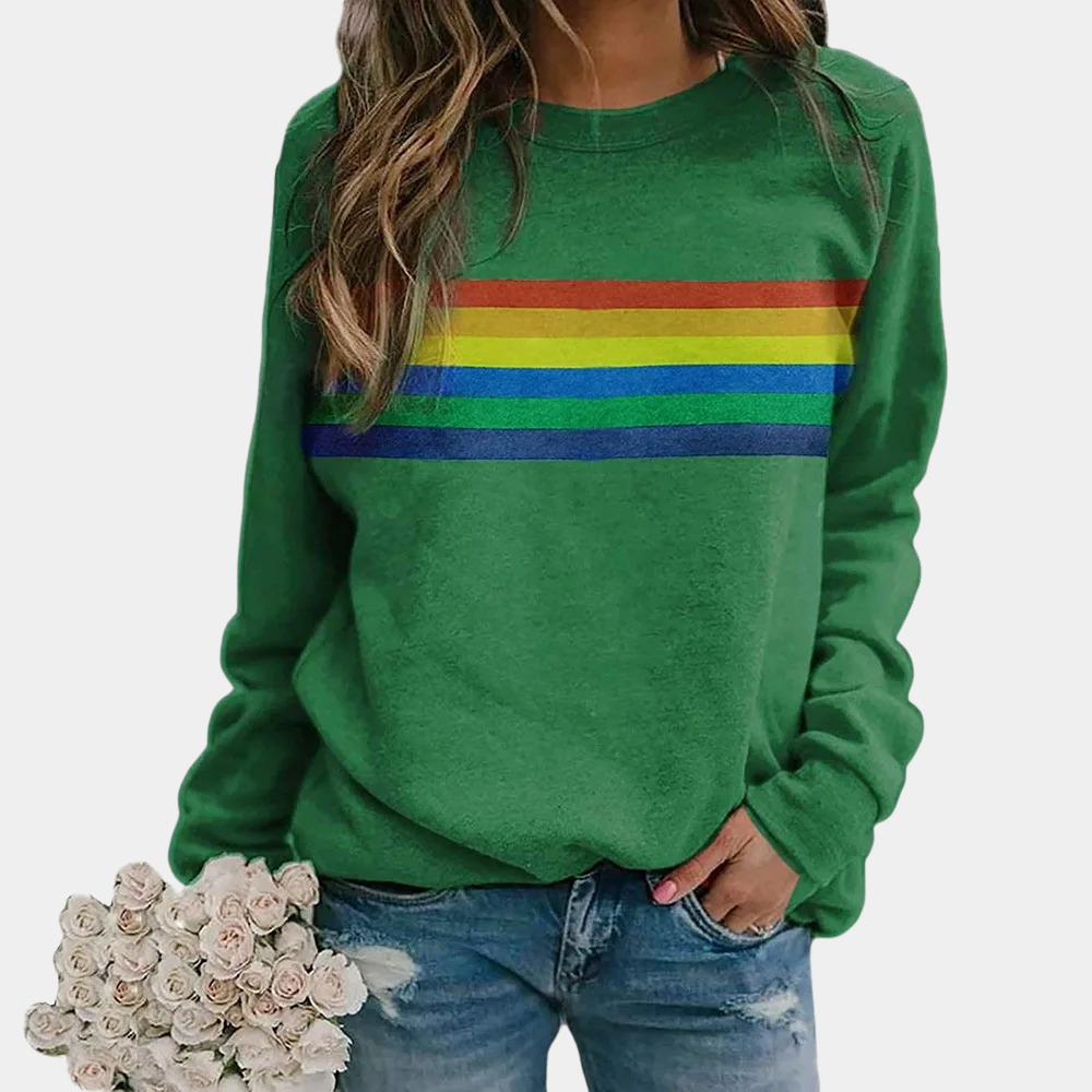 Cozy Classic Striped Sweatshirt – Relaxed Fit Style