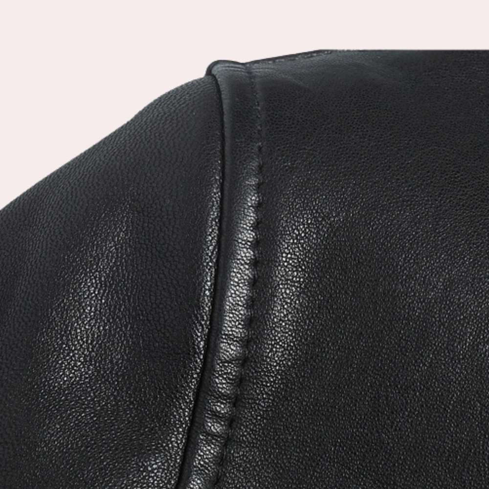 Vintage Style Biker Leather Jacket