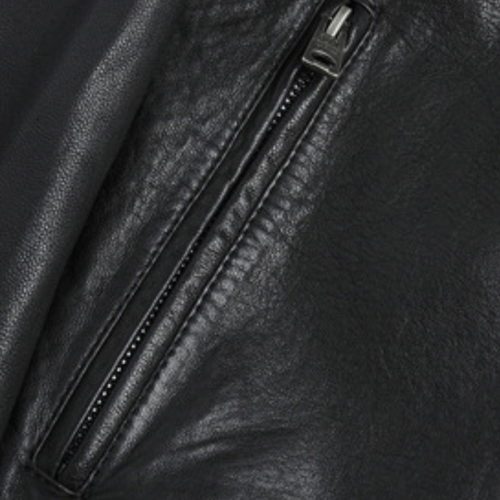 Vintage Style Biker Leather Jacket