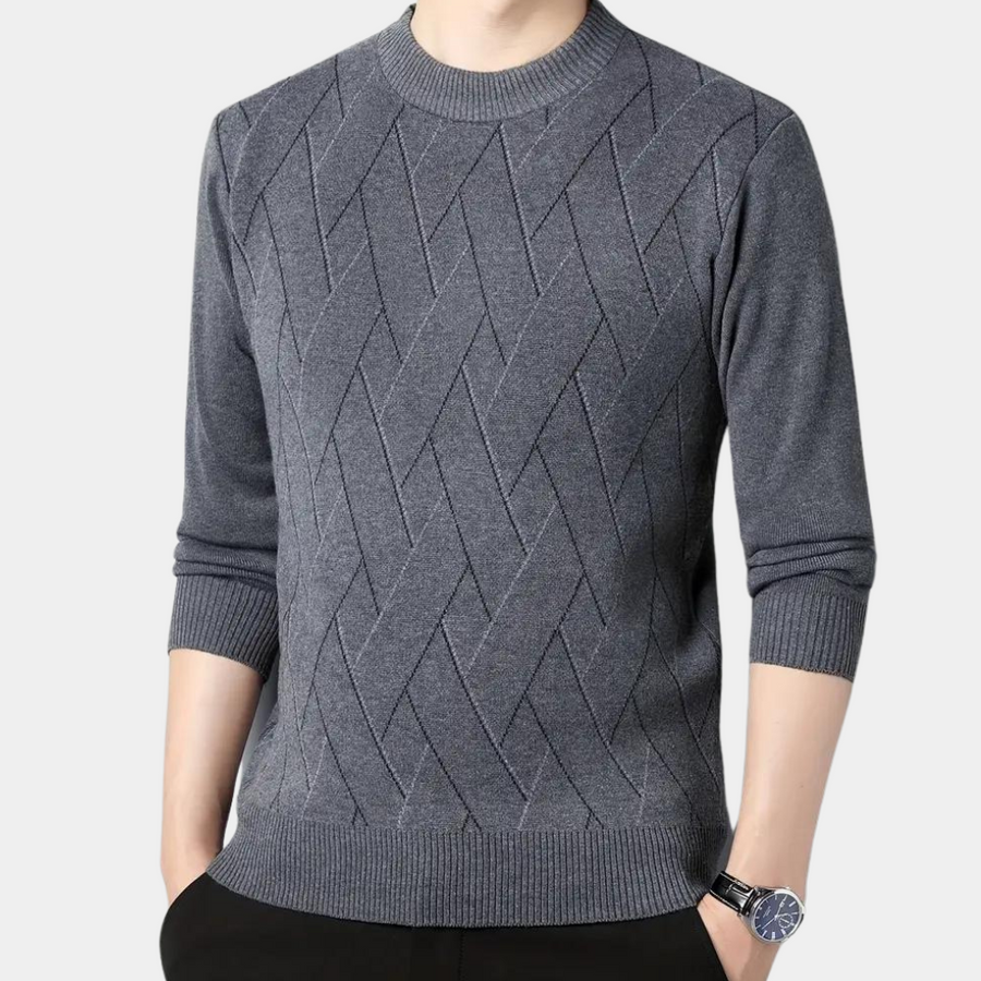 Fashionable Mens Crew Neck Sweater - OutfitLondon