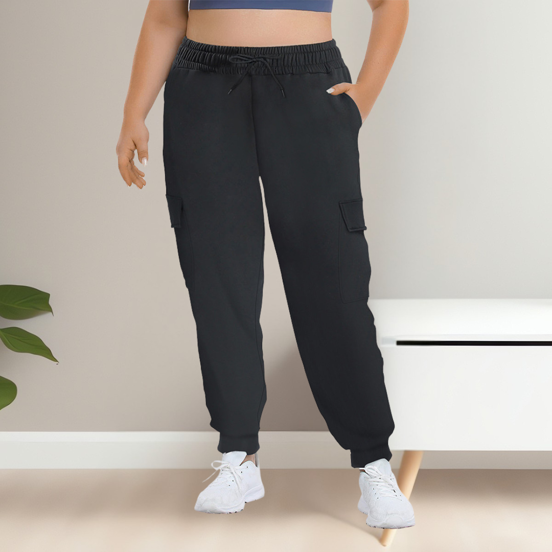 Relaxed Fit Women's Cargo Pants Plus Sizes