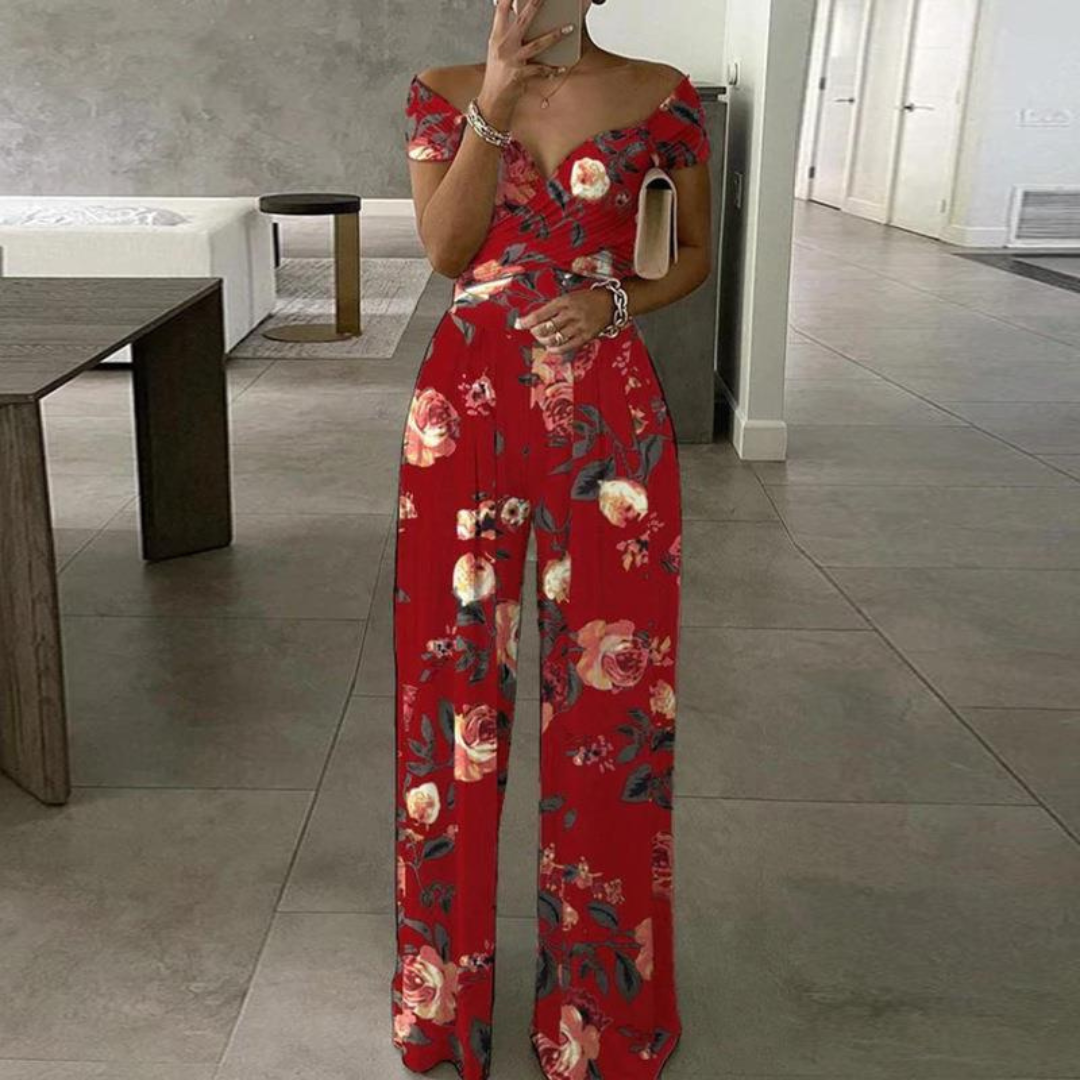 Trendy Summer Flowy Jumpsuit