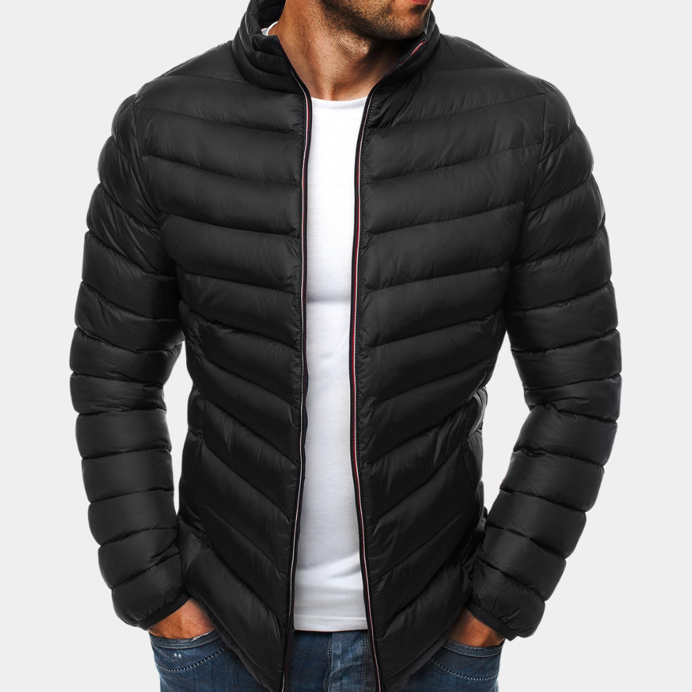Premium Men's Quilted Down Puffer Jacket - OutfitLondon
