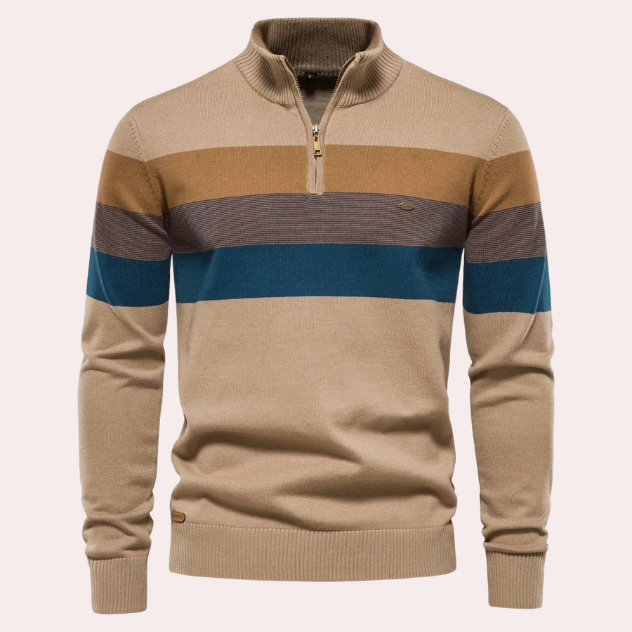 Classic Calvin Klein Striped Crew Sweater