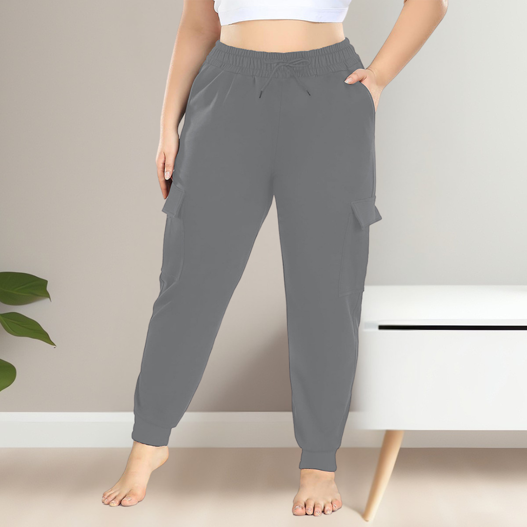Relaxed Fit Women's Cargo Pants Plus Sizes - OutfitLondon