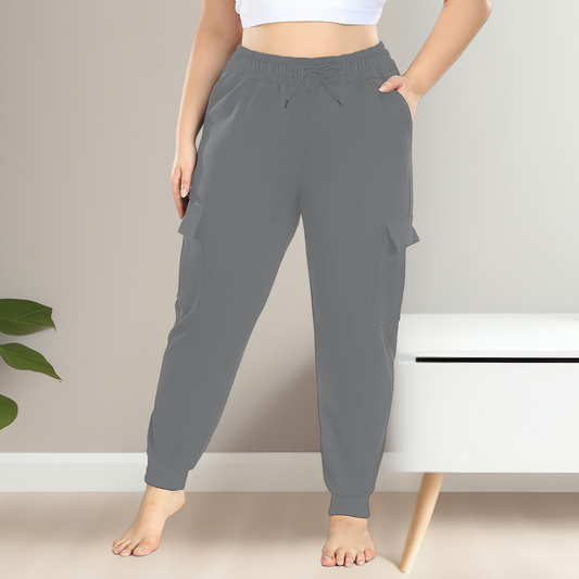 Relaxed Fit Women's Cargo Pants Plus Sizes - OutfitLondon