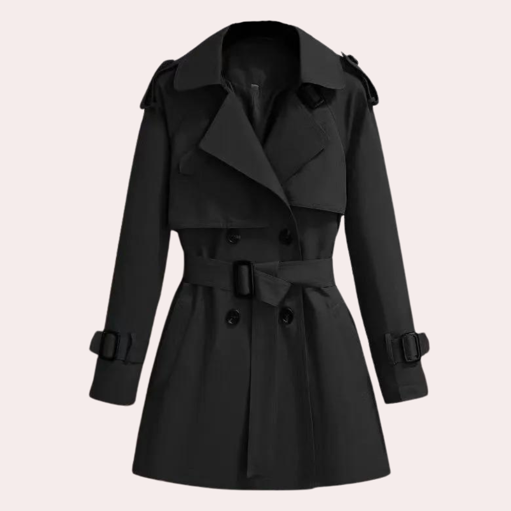 Women's Lightweight Windbreaker Trench Coat Waterproof Slim Fit