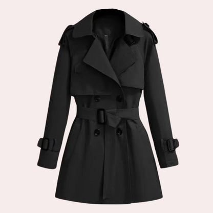 Women's Lightweight Windbreaker Trench Coat Waterproof Slim Fit