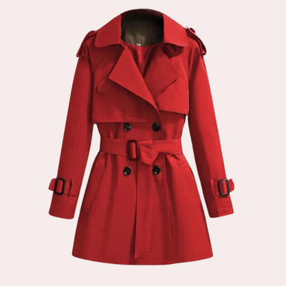 Women's Lightweight Windbreaker Trench Coat Waterproof Slim Fit - OutfitLondon