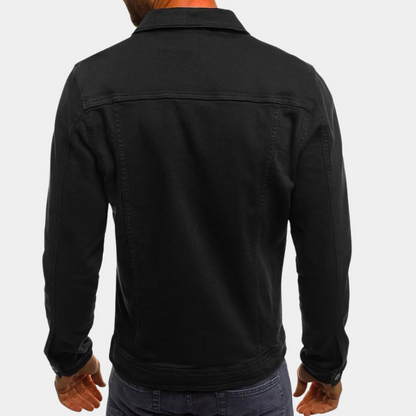 Relaxed Fit Mens Jeans Jacket Classic Comfortable Design