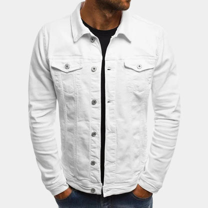 Men's Fitted Blue Jeans Jacket