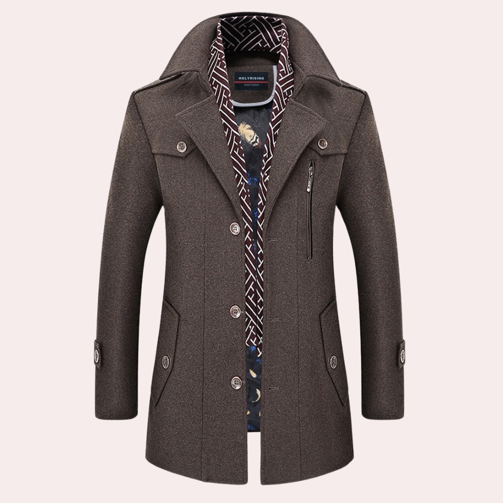 Classic Mens Leather Smart Jacket