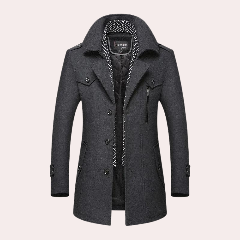 Classic Mens Leather Smart Jacket