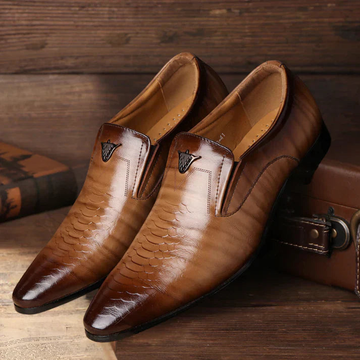 Classic Comfortable Office Loafers Leather Shoes - OutfitLondon