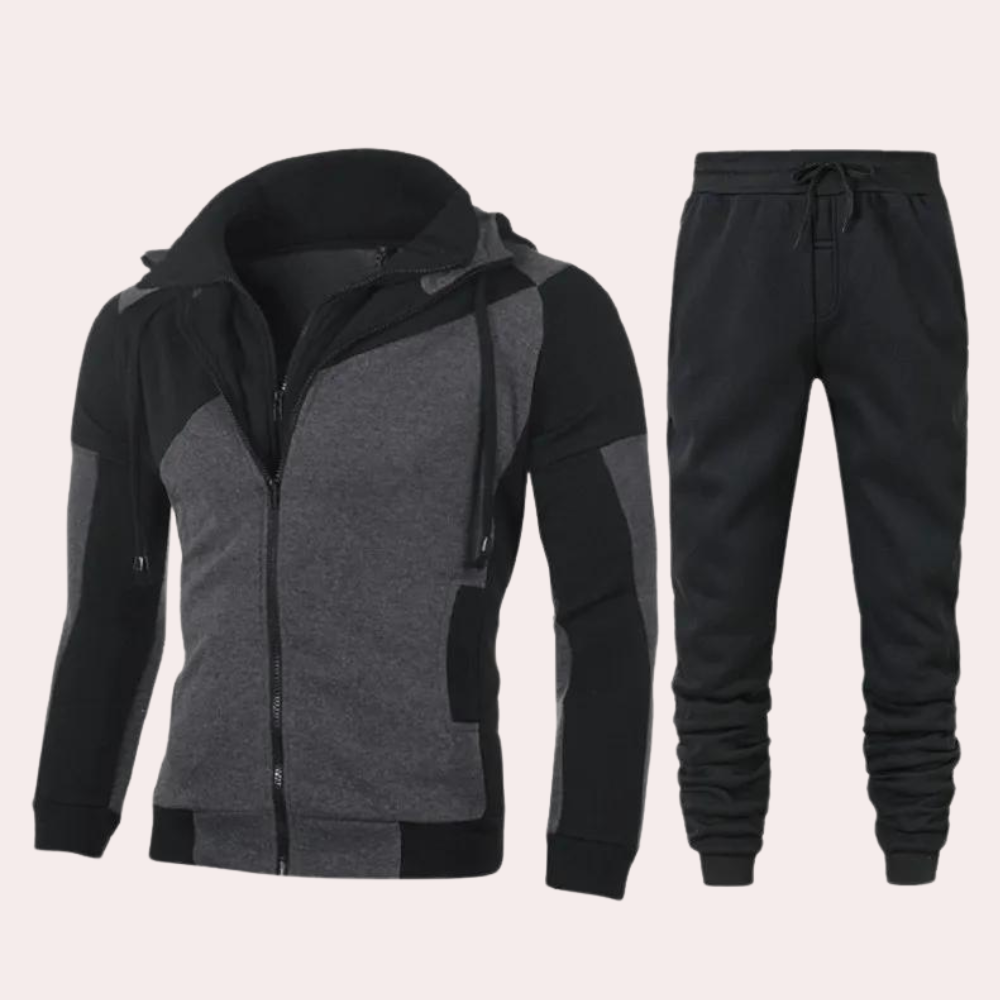 Comfortable Mens 2-Piece Tracksuit Set