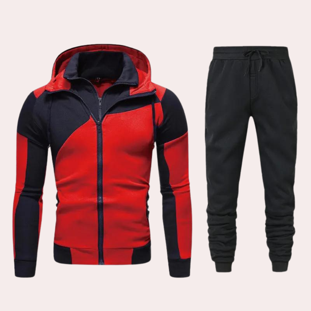 Comfortable Mens 2-Piece Tracksuit Set