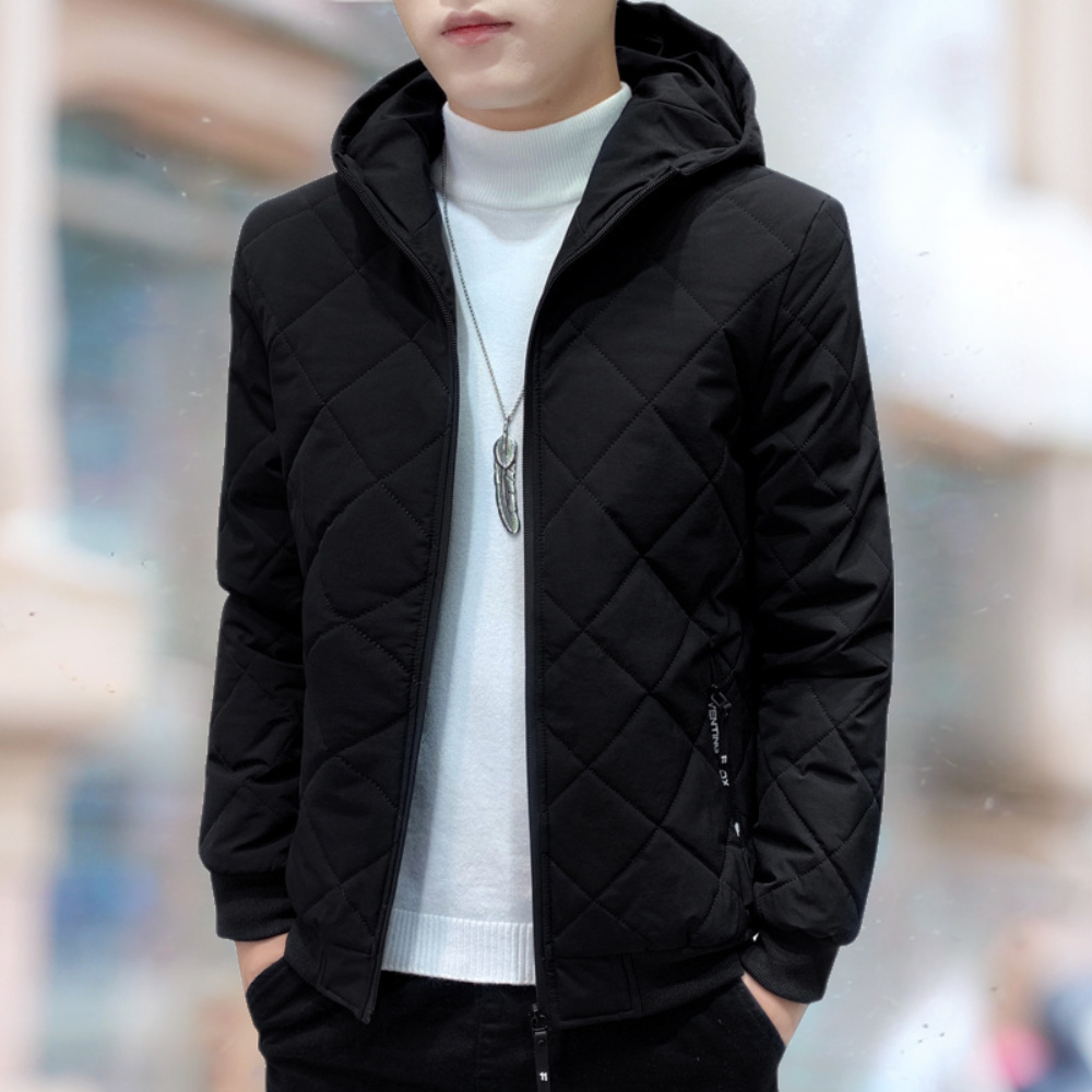 Warm Water Repellent Men's Hooded Jacket - OutfitLondon