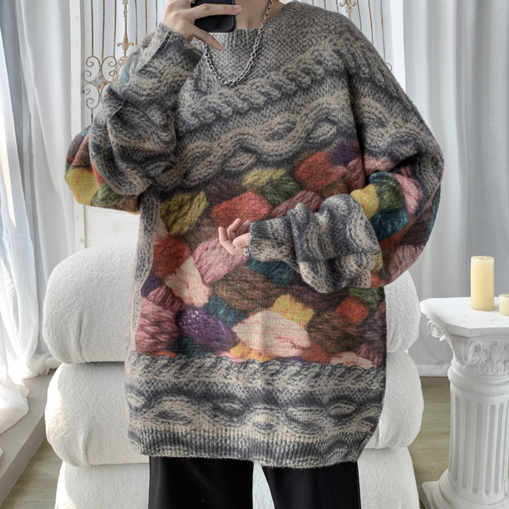Relaxed Fit Soft Knit Men's Sweater - OutfitLondon
