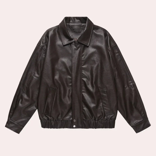 Tough and fashionable mens leather jacket - OutfitLondon