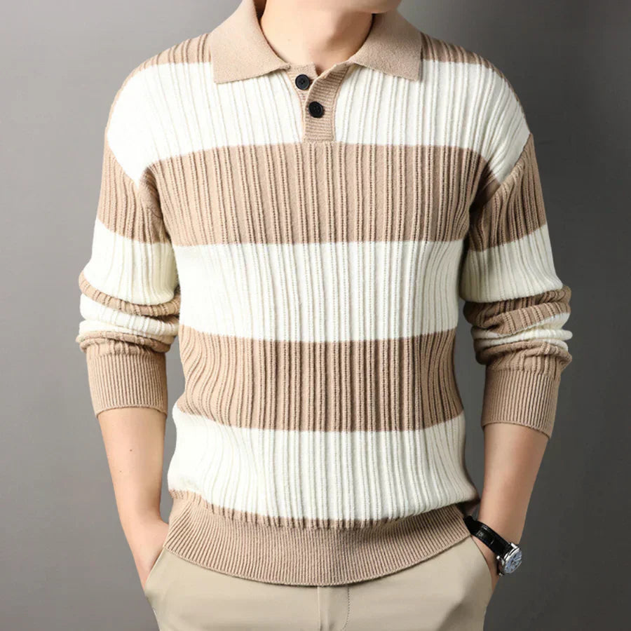 Classic Fit Men's Knit Polo Shirt