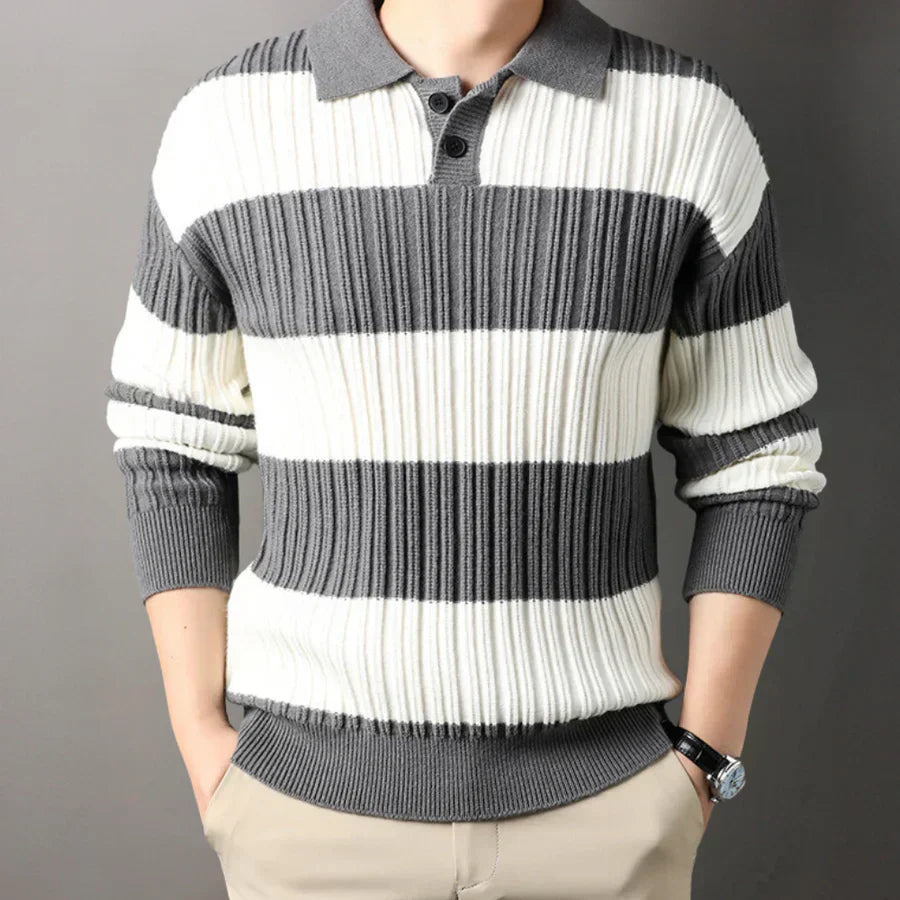 Classic Fit Men's Knit Polo Shirt