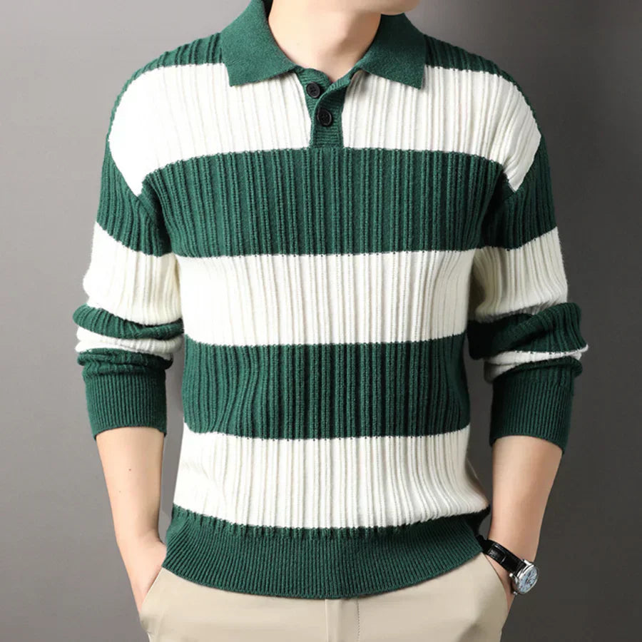 Classic Fit Men's Knit Polo Shirt - OutfitLondon