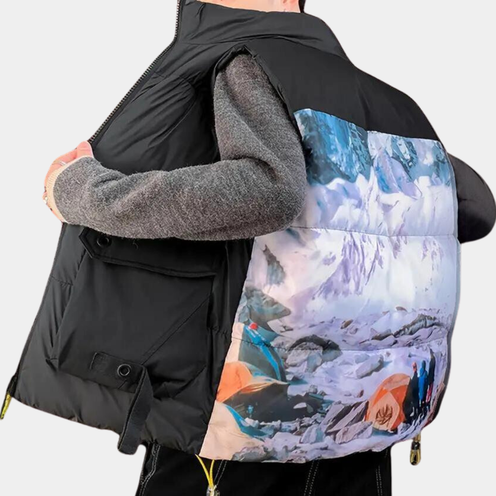 Warm Men's Quilted Vest for Cold Winter Nights - OutfitLondon