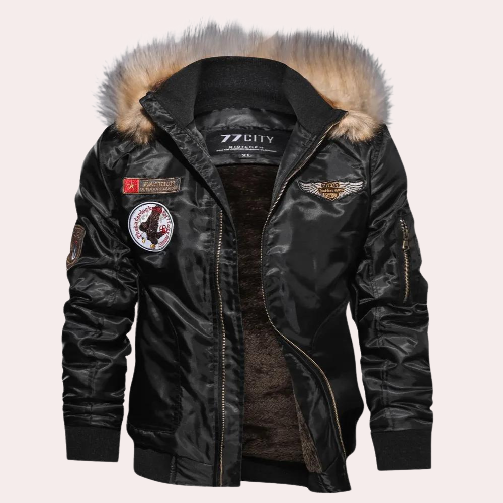Men's Warm Waterproof Hooded Parka Coat