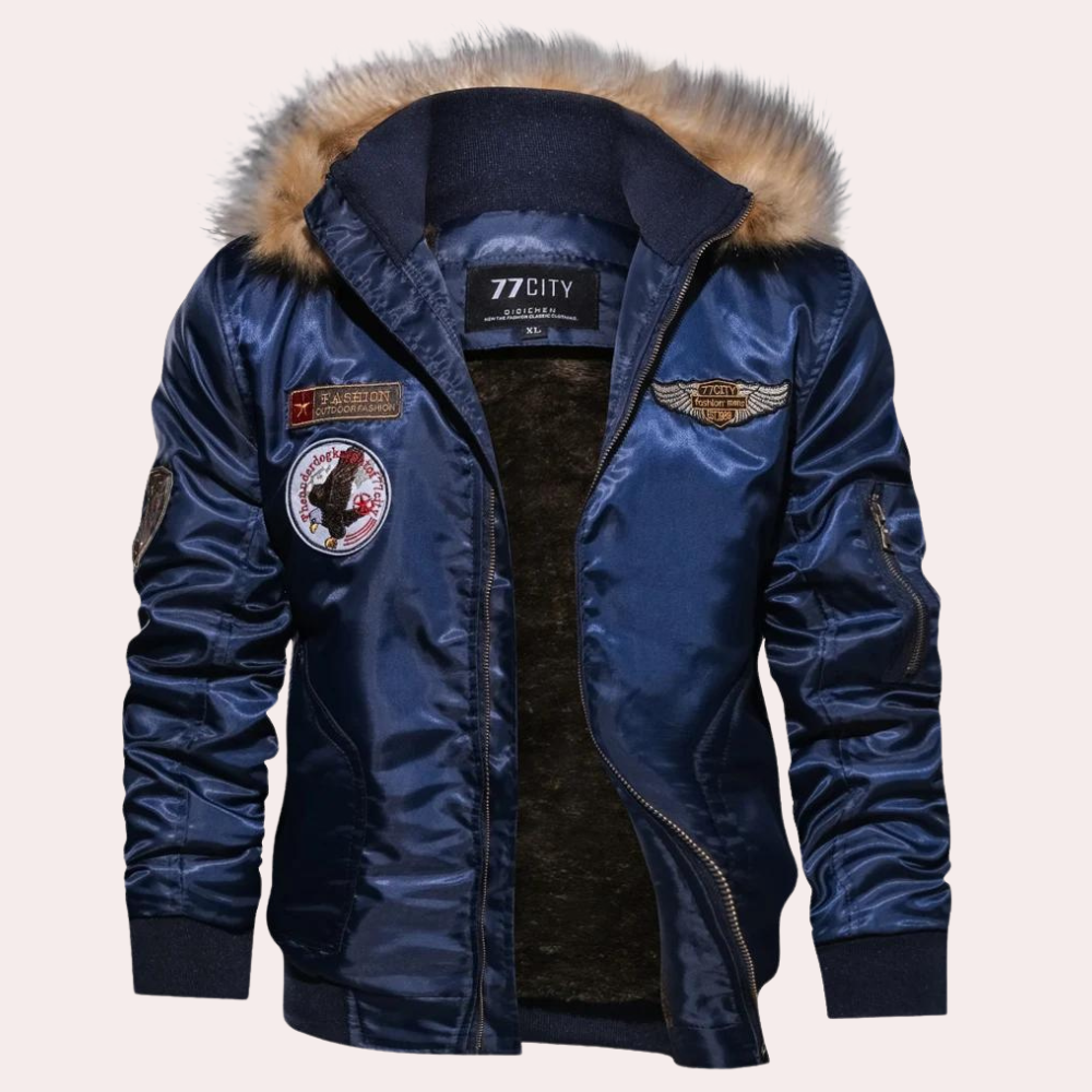 Men's Warm Waterproof Hooded Parka Coat