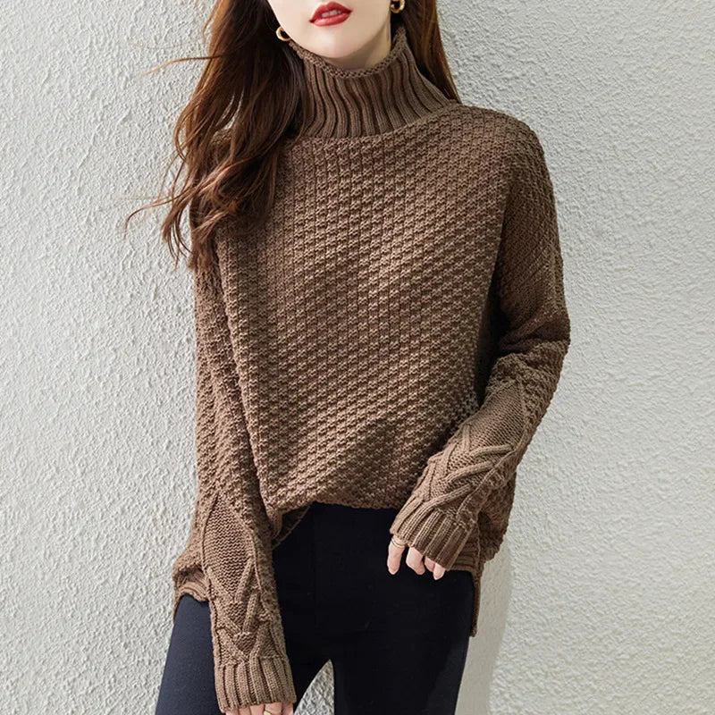 Timeless Ladies Crew Neck Pullover Sweater - OutfitLondon