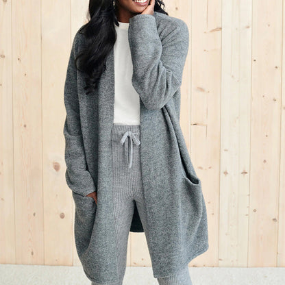 Cozy Oversized Women's Open Front Cardigan