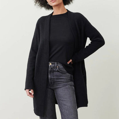 Cozy Oversized Women's Open Front Cardigan
