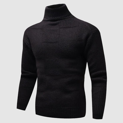 Fitted Crew Neck Men's Pullover Sweater