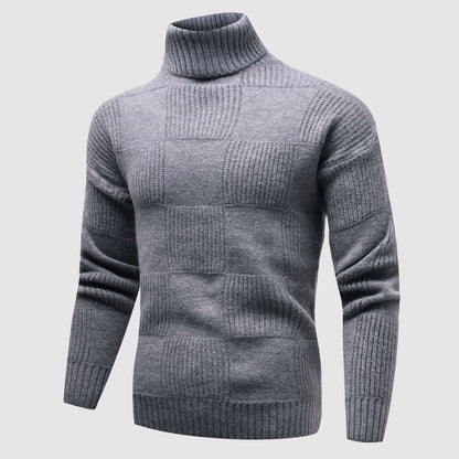 Fitted Crew Neck Men's Pullover Sweater