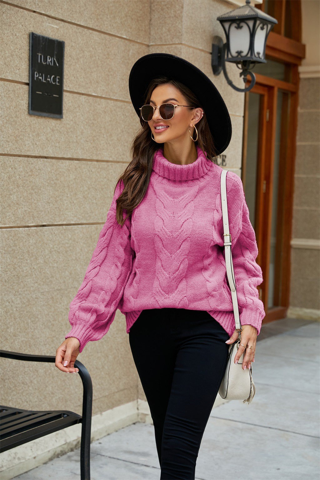 Classic Women's Cable Knit Sweater