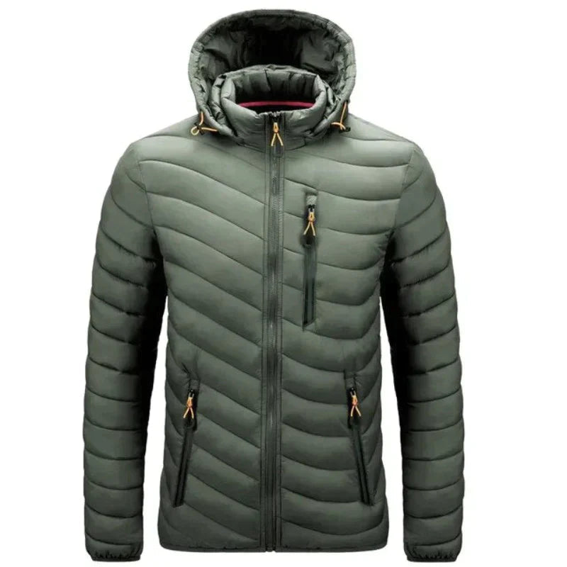 Warm Waterproof Men's Down Parka Coat - OutfitLondon