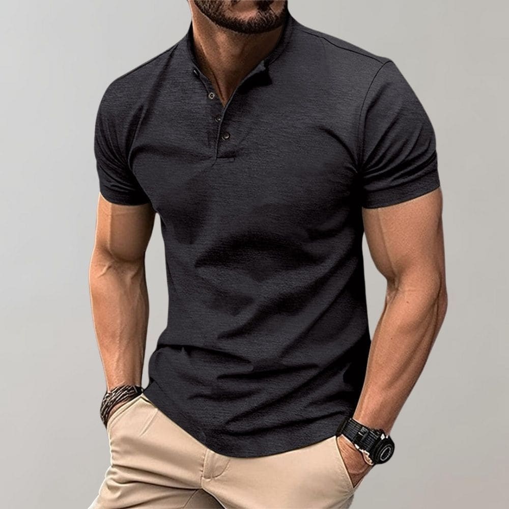 Relaxed Fit Men's V Neck Tee Shirt