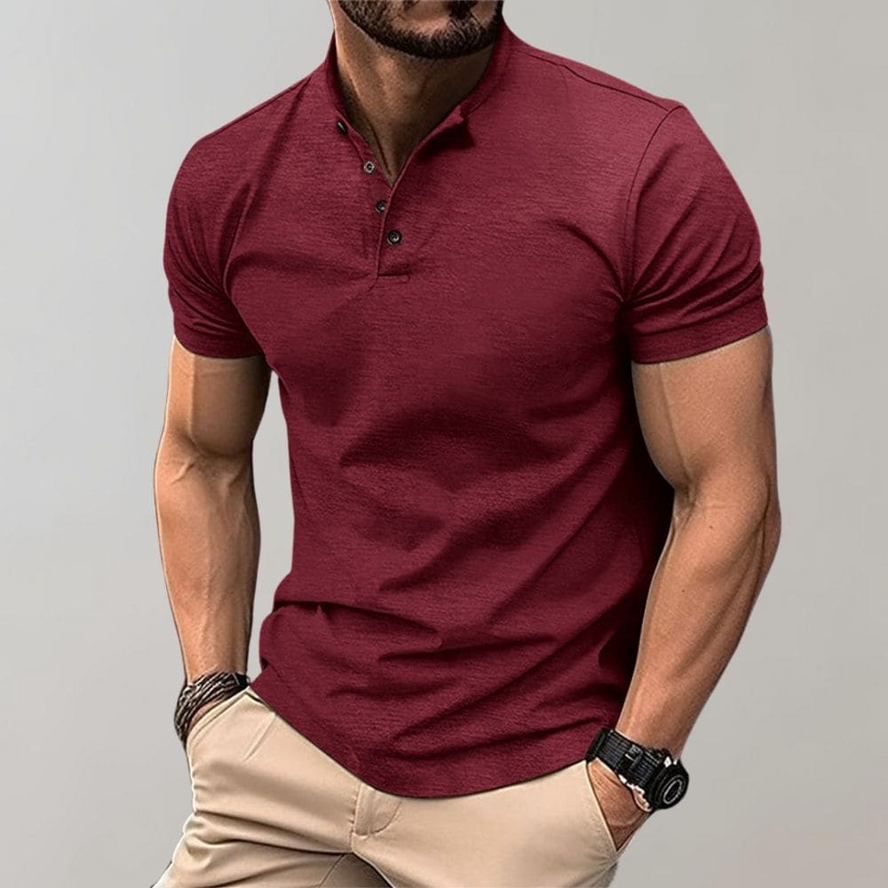 Relaxed Fit Men's V Neck Tee Shirt