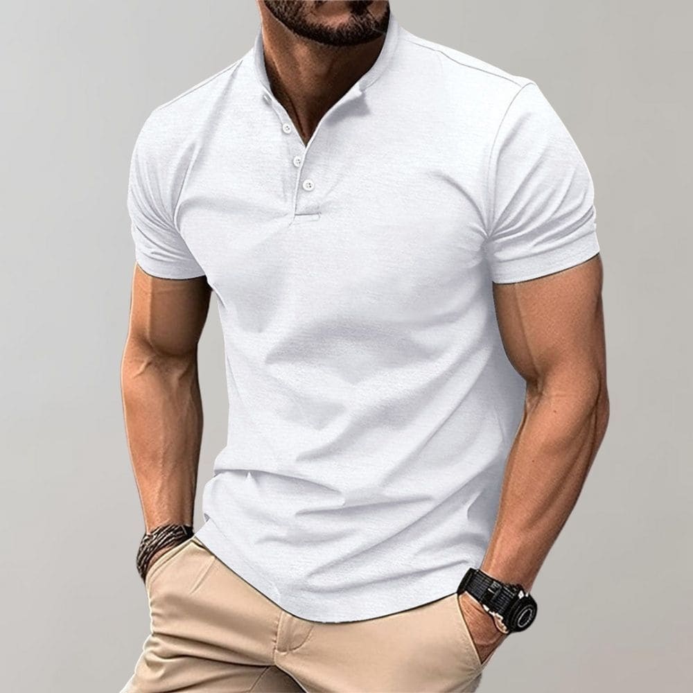 Relaxed Fit Men's V Neck Tee Shirt