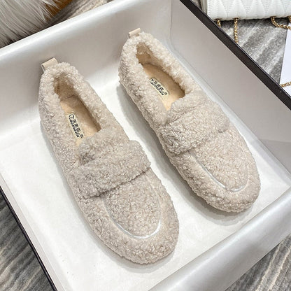 Plush Fleece Slippers Shoes - OutfitLondon