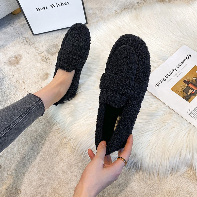 Plush Fleece Slippers Shoes