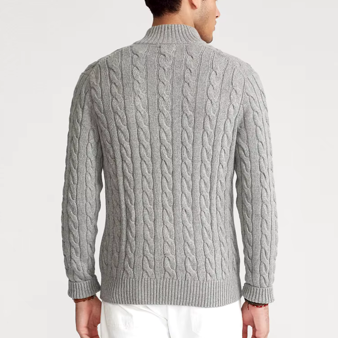 Classic Luxury Men's Half Zip Sweater
