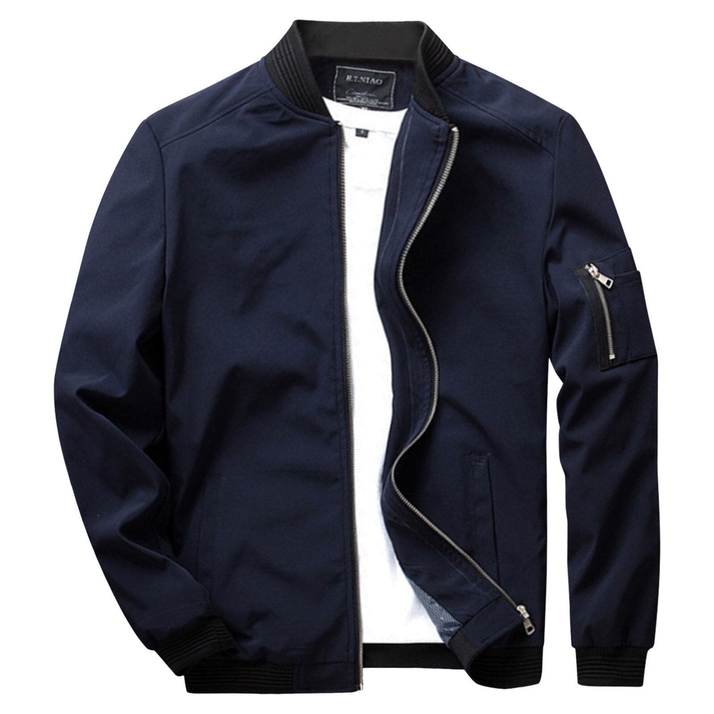 Men's Slim Fit Zipper Jacket Lightweight