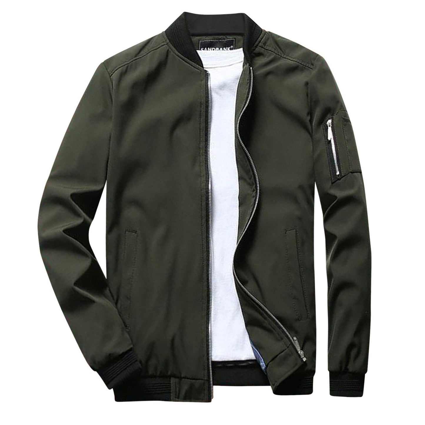 Men's Slim Fit Zipper Jacket Lightweight - OutfitLondon