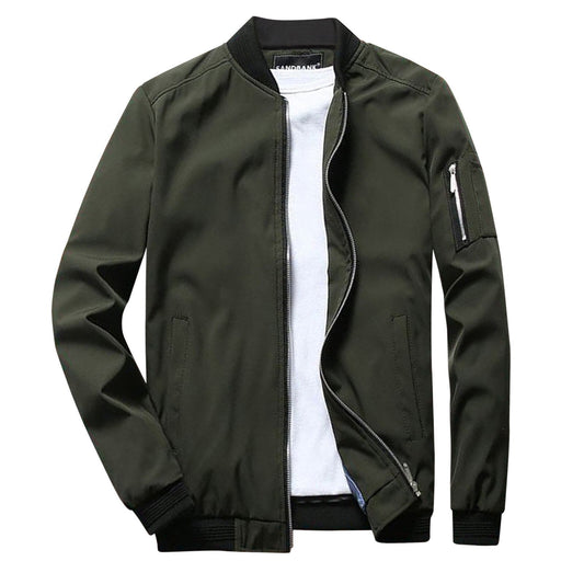 Men's Slim Fit Zipper Jacket Lightweight - OutfitLondon