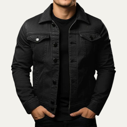 Men's Vintage Style Blue Jeans Jacket