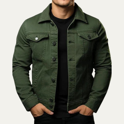 Men's Vintage Style Blue Jeans Jacket